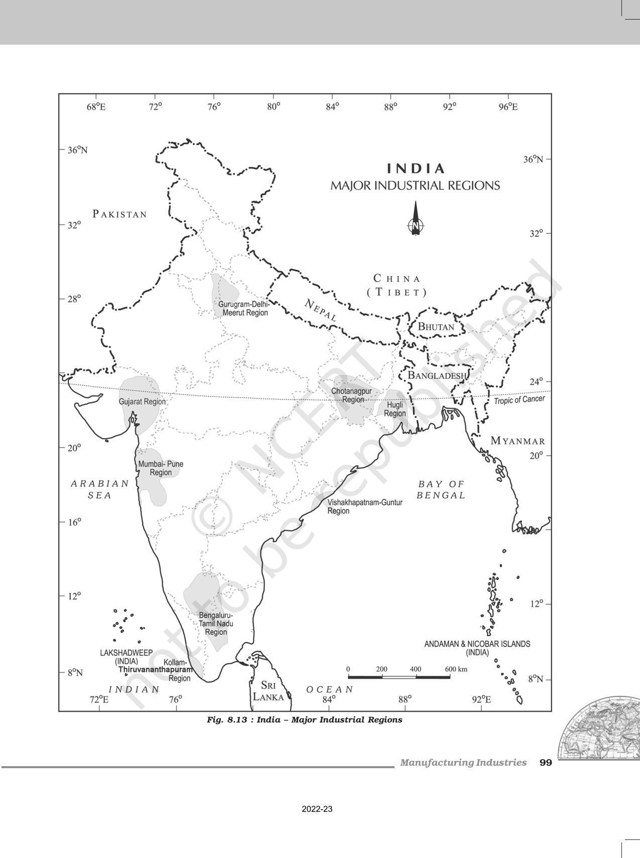NCERT Book for Class 12 Geography (Part-II) Chapter 8 Manufacturing Industries - Page 15