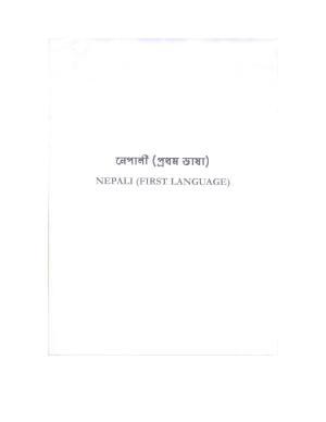 WBBSE Class 10th  Syllabus [Nepali (FL- I )]
