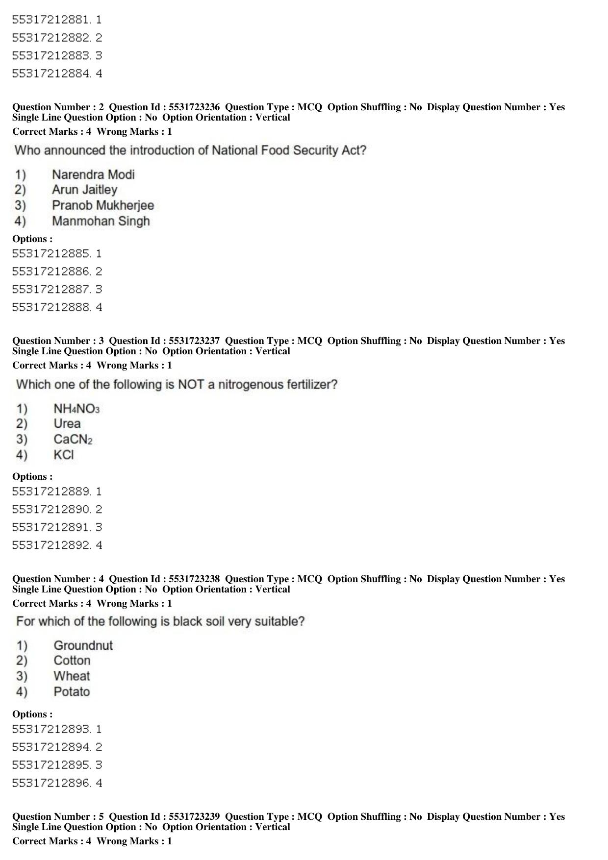 ICAR AIEEA PG 2019 STATISTICAL SCIENCE Question Paper - Page 2