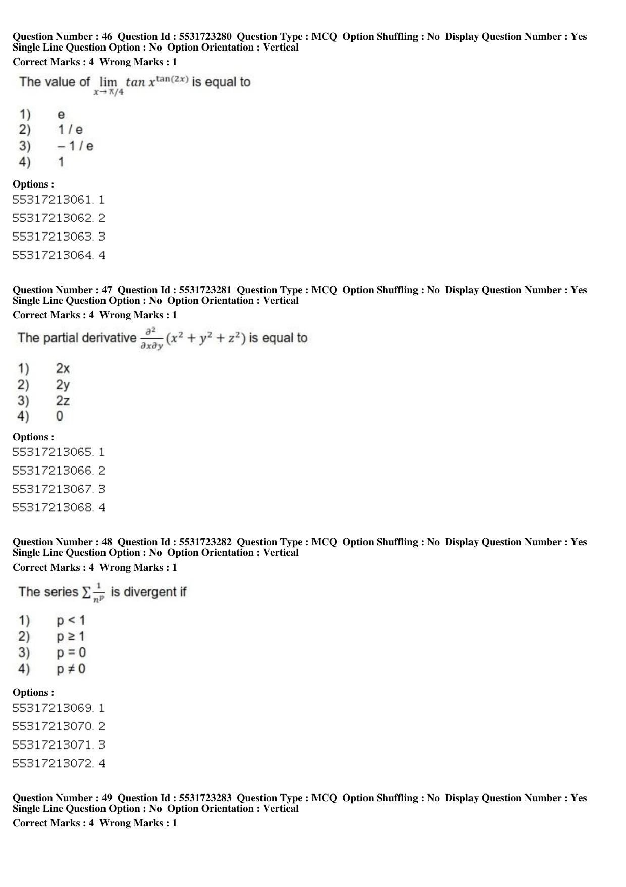 ICAR AIEEA PG 2019 STATISTICAL SCIENCE Question Paper - Page 15