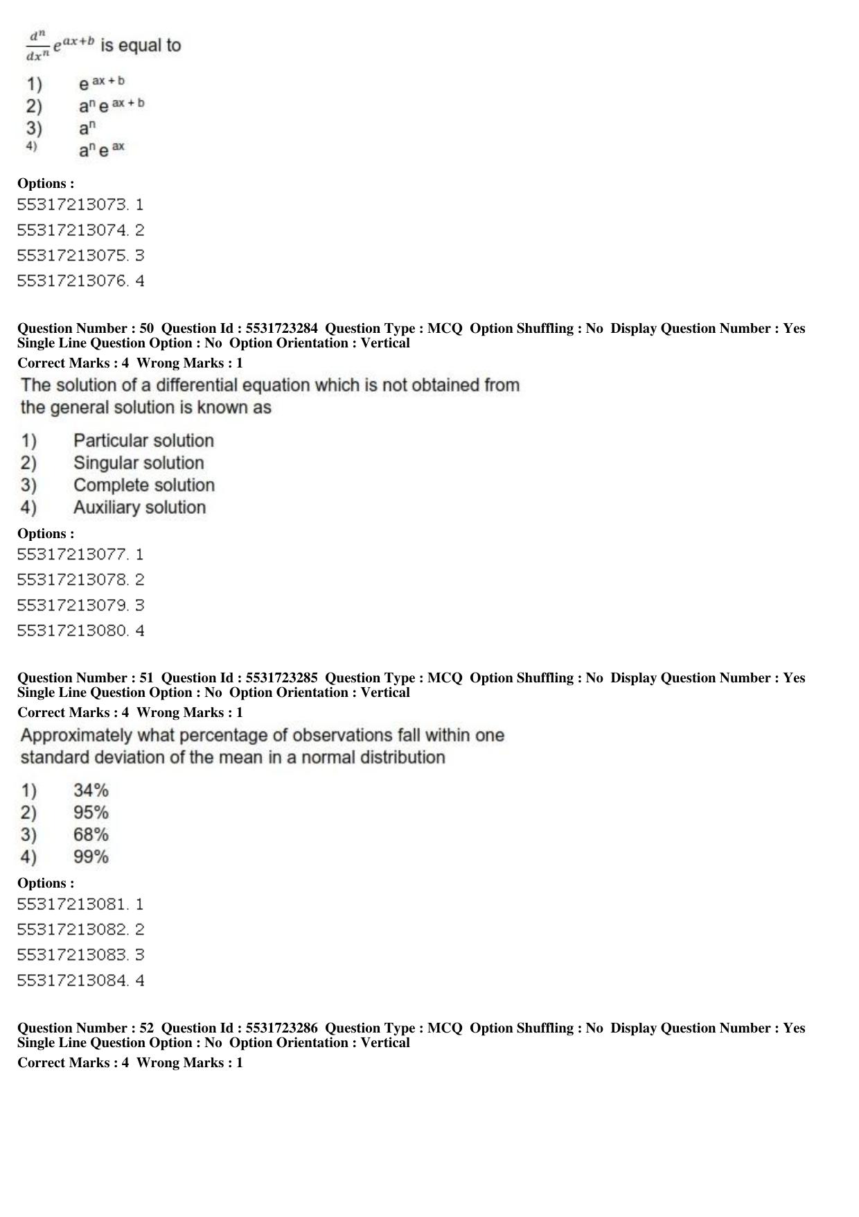 ICAR AIEEA PG 2019 STATISTICAL SCIENCE Question Paper - Page 16