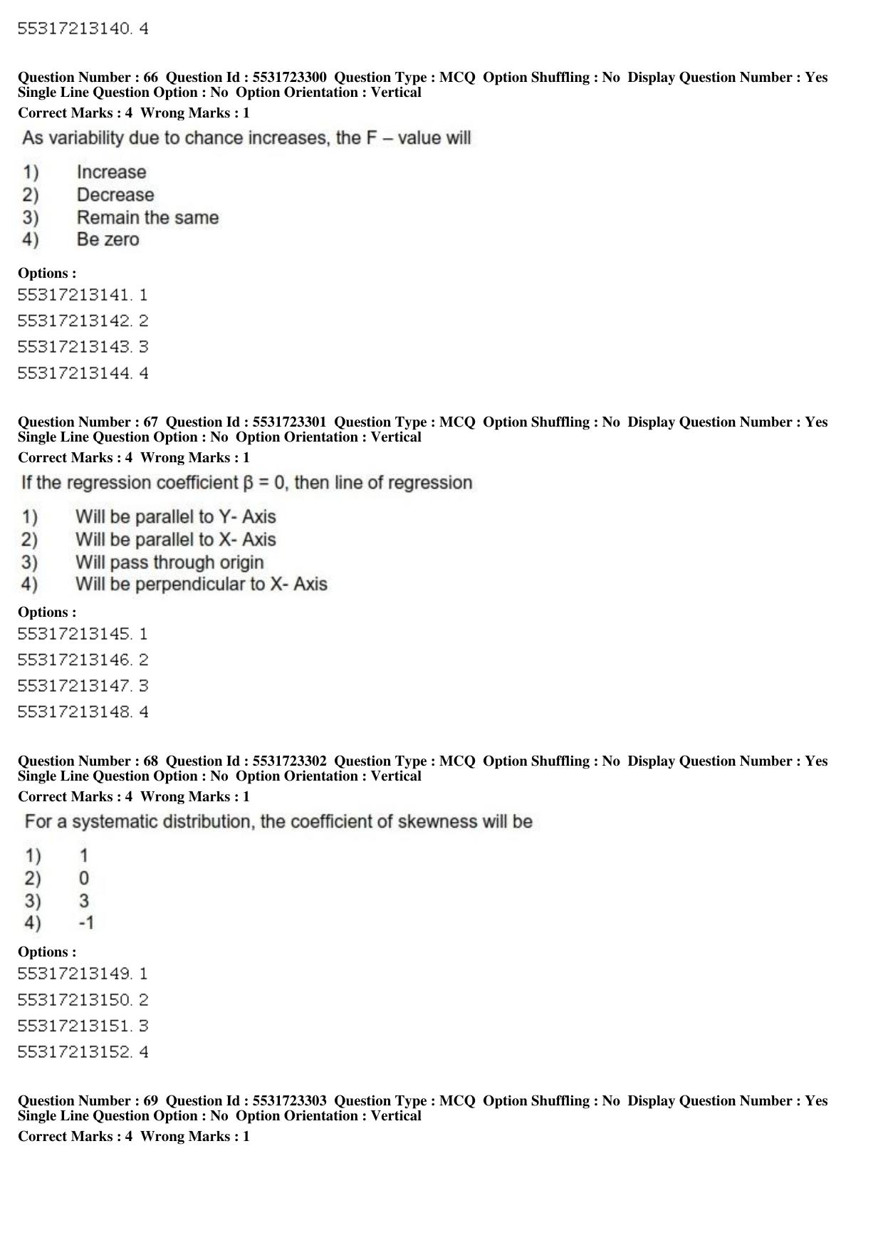ICAR AIEEA PG 2019 STATISTICAL SCIENCE Question Paper - Page 21
