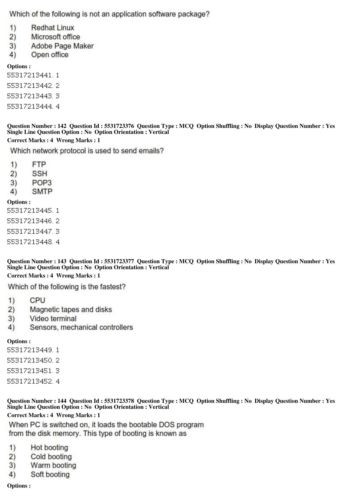 ICAR AIEEA PG 2019 STATISTICAL SCIENCE Question Paper - Page 44