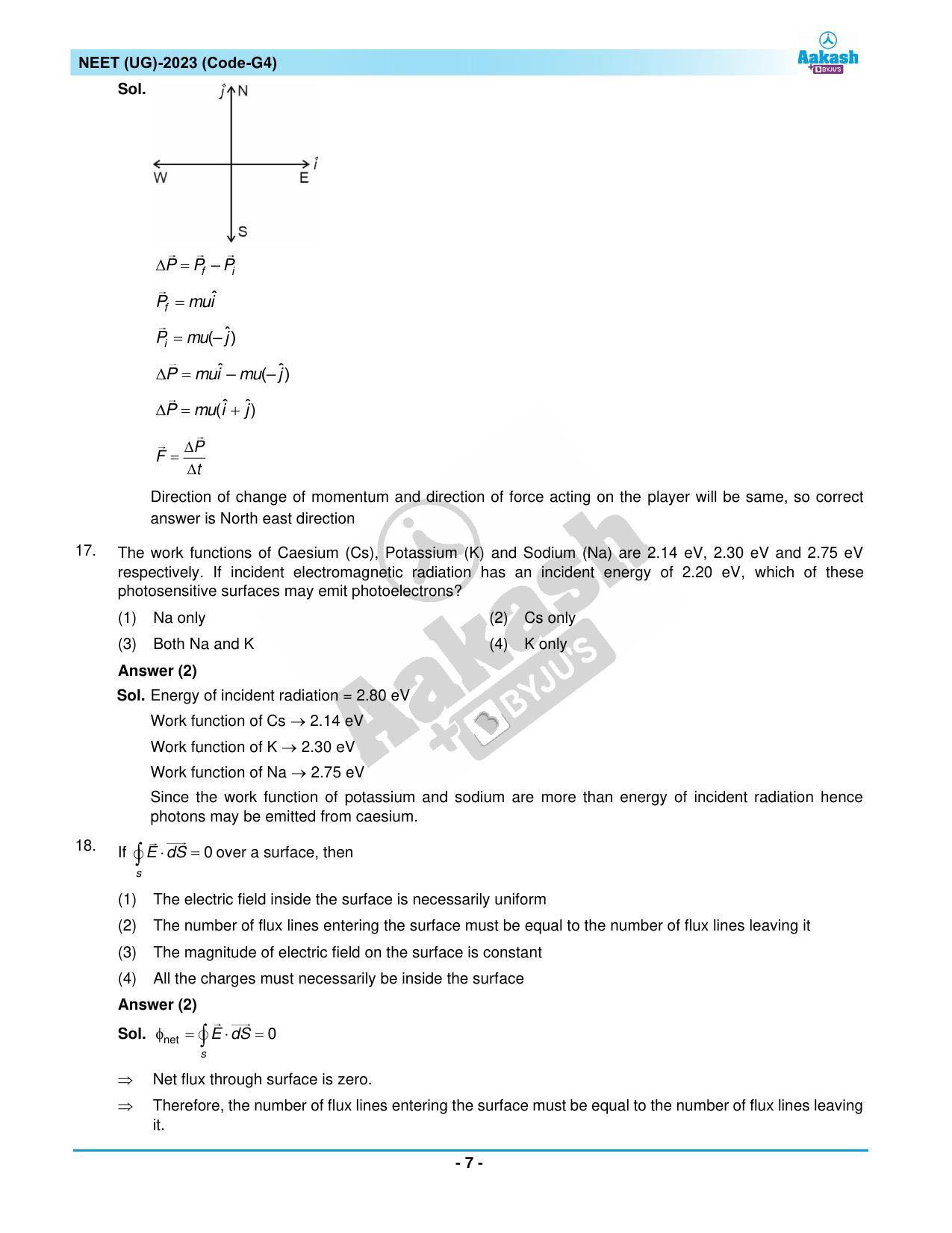 NEET 2023 Question Paper G4 - Page 7