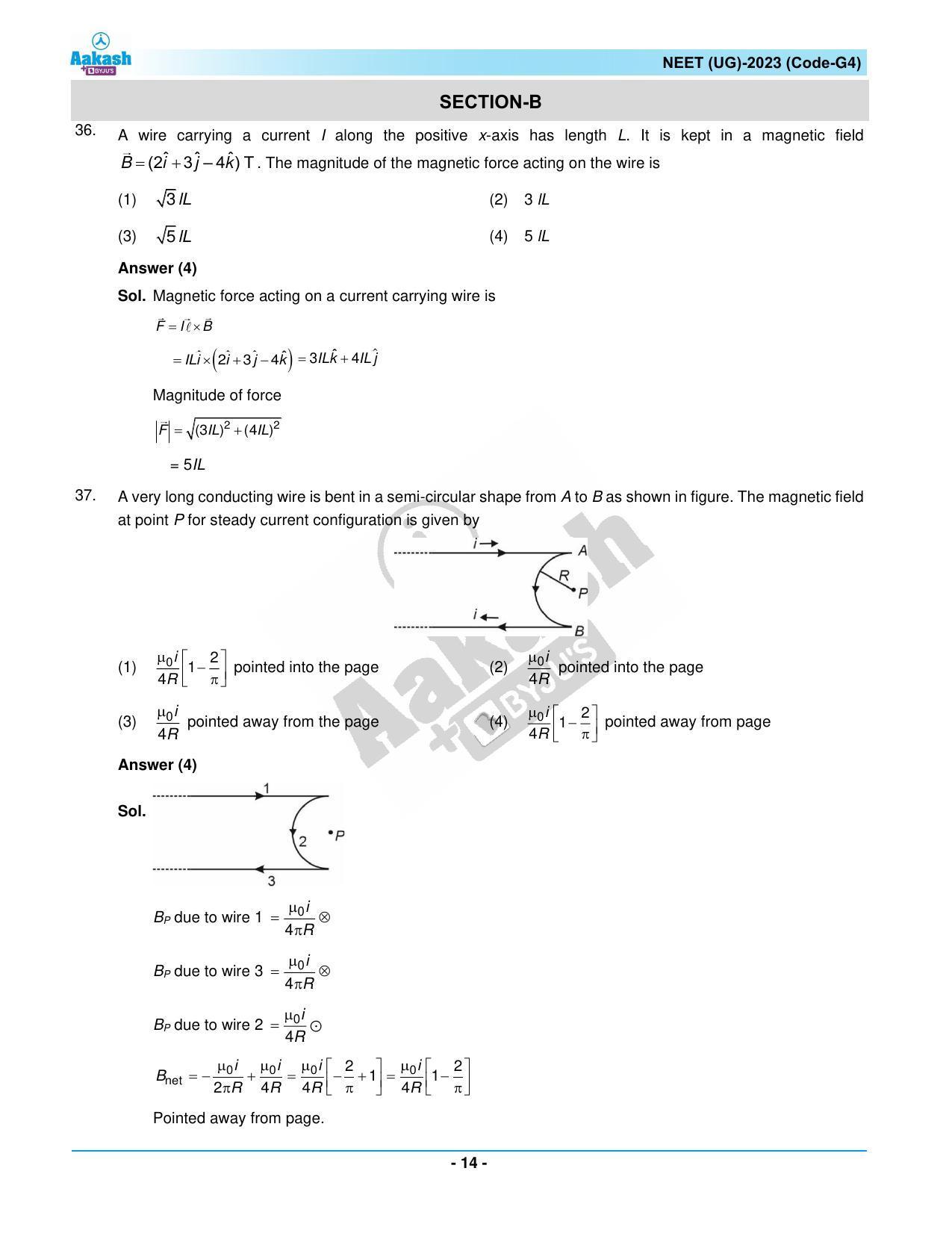 NEET 2023 Question Paper G4 - Page 14