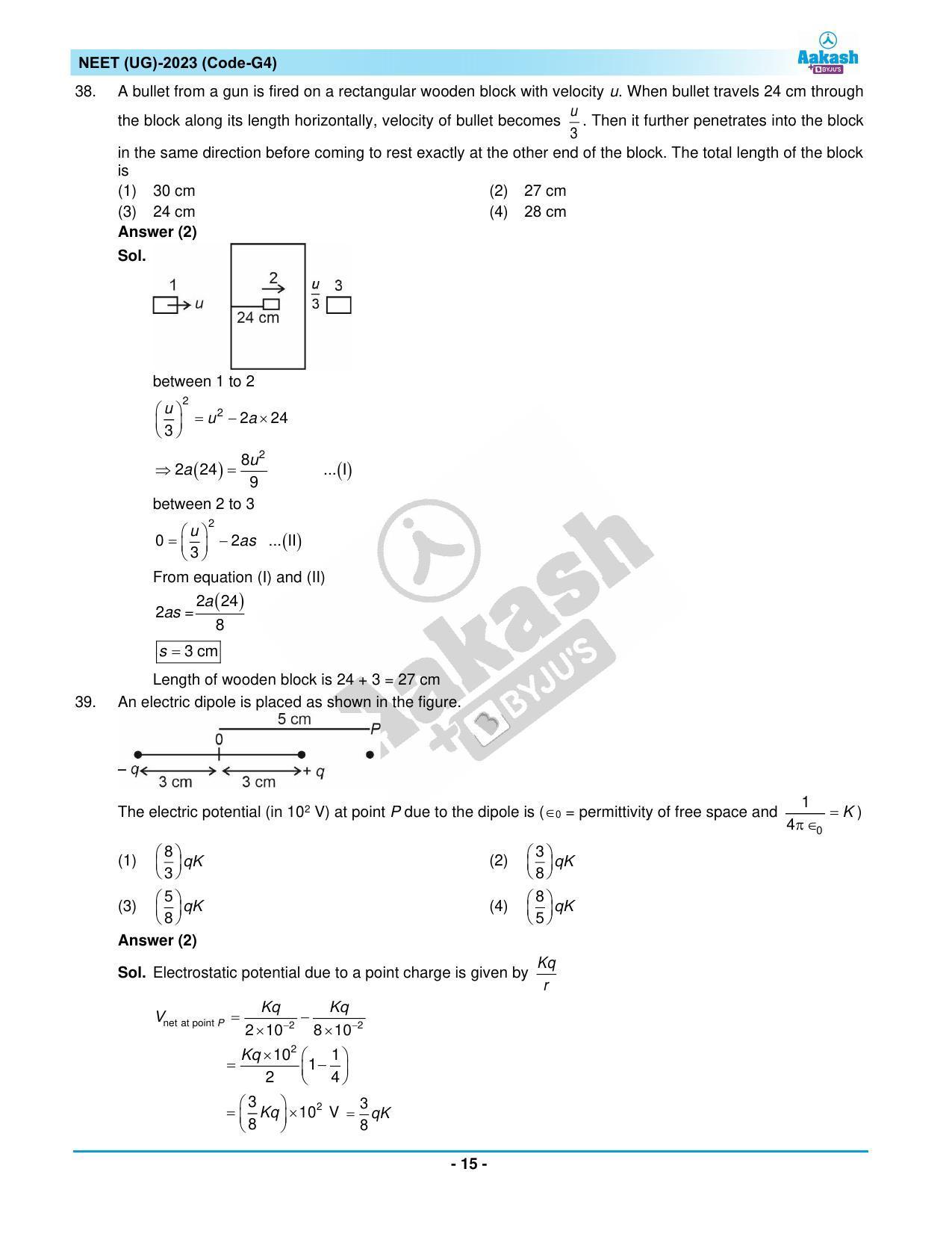 NEET 2023 Question Paper G4 - Page 15