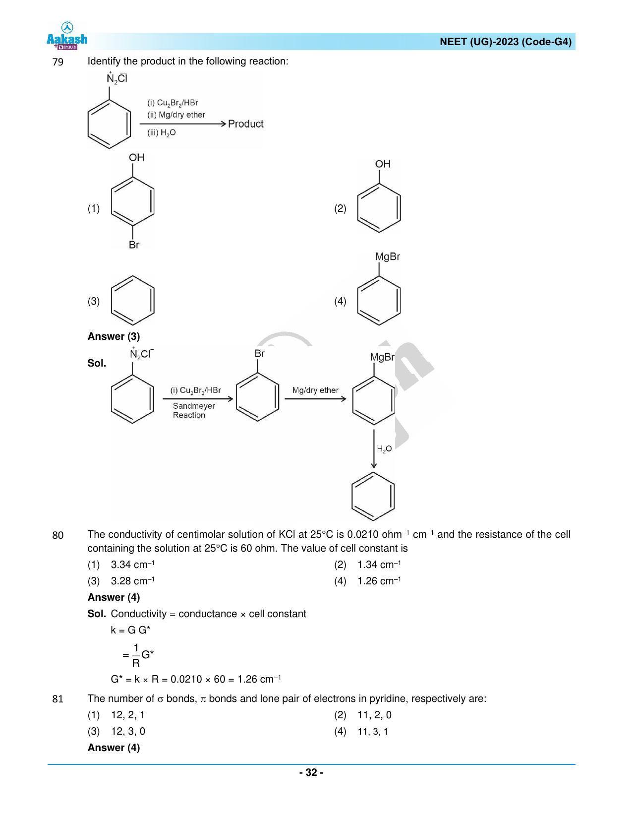 NEET 2023 Question Paper G4 - Page 32
