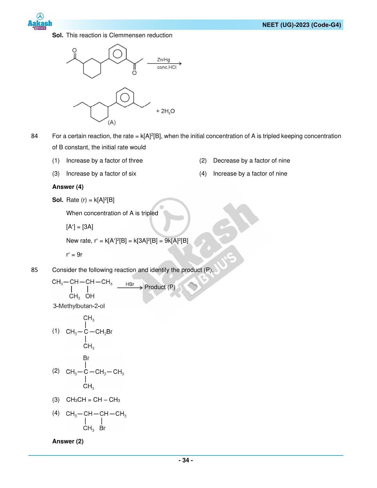 NEET 2023 Question Paper G4 - Page 34