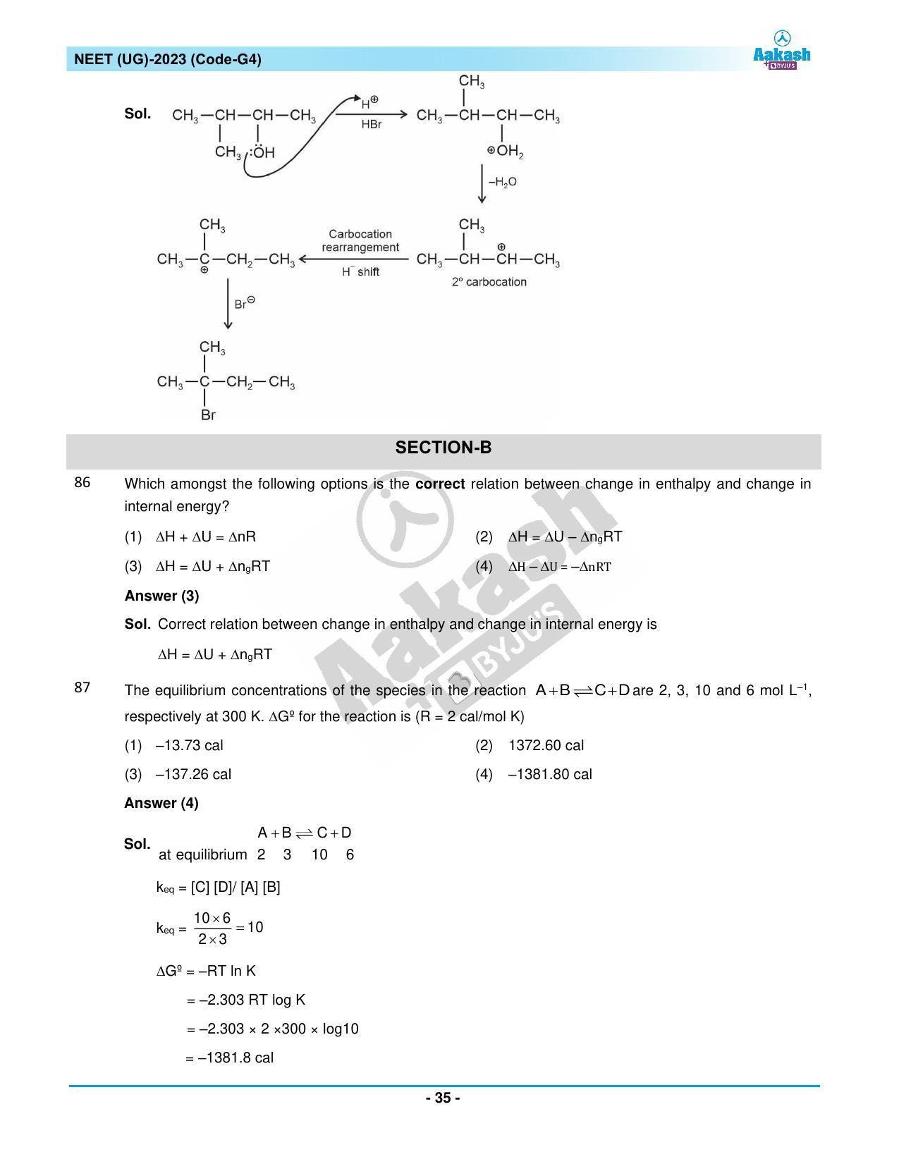 NEET 2023 Question Paper G4 - Page 35