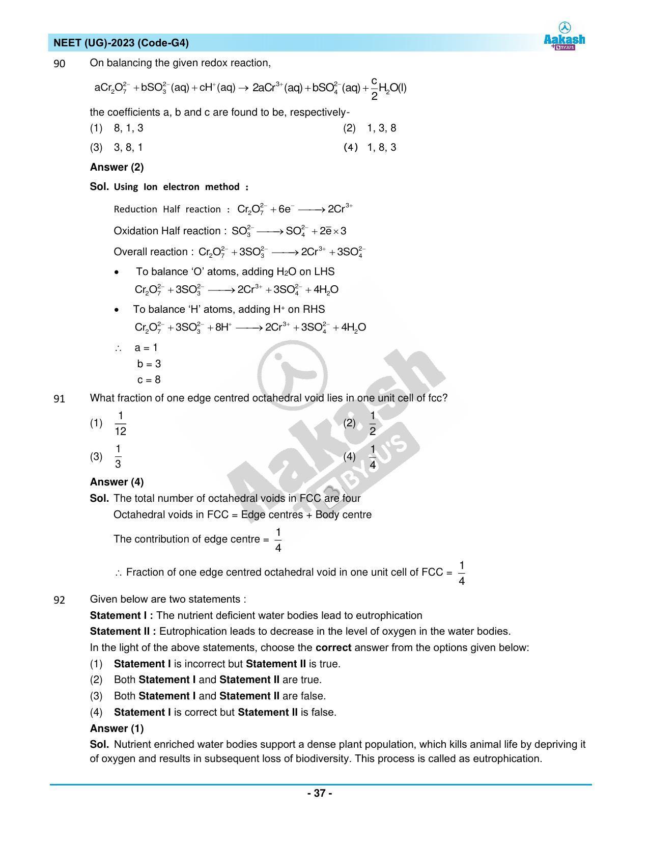 NEET 2023 Question Paper G4 - Page 37
