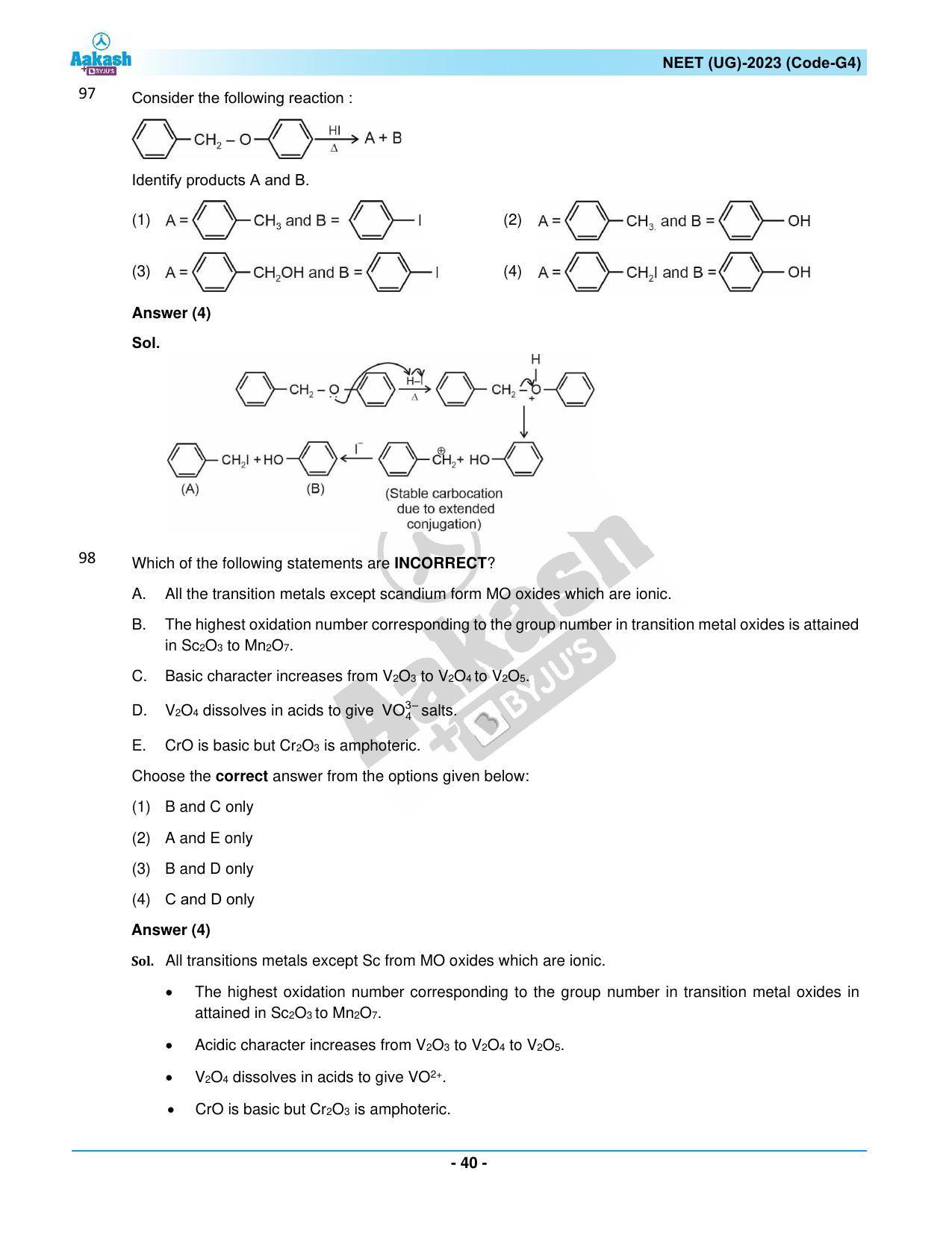NEET 2023 Question Paper G4 - Page 40