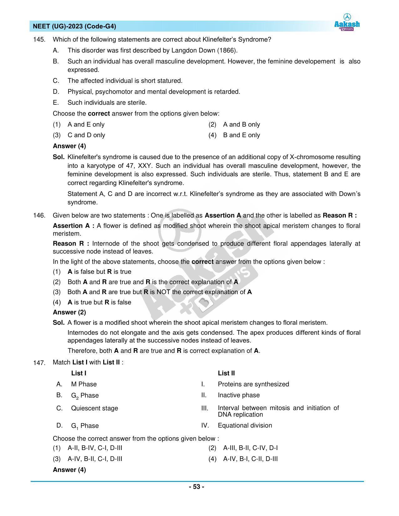 NEET 2023 Question Paper G4 - Page 53
