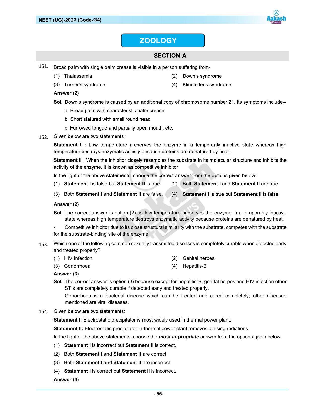 NEET 2023 Question Paper G4 - Page 55