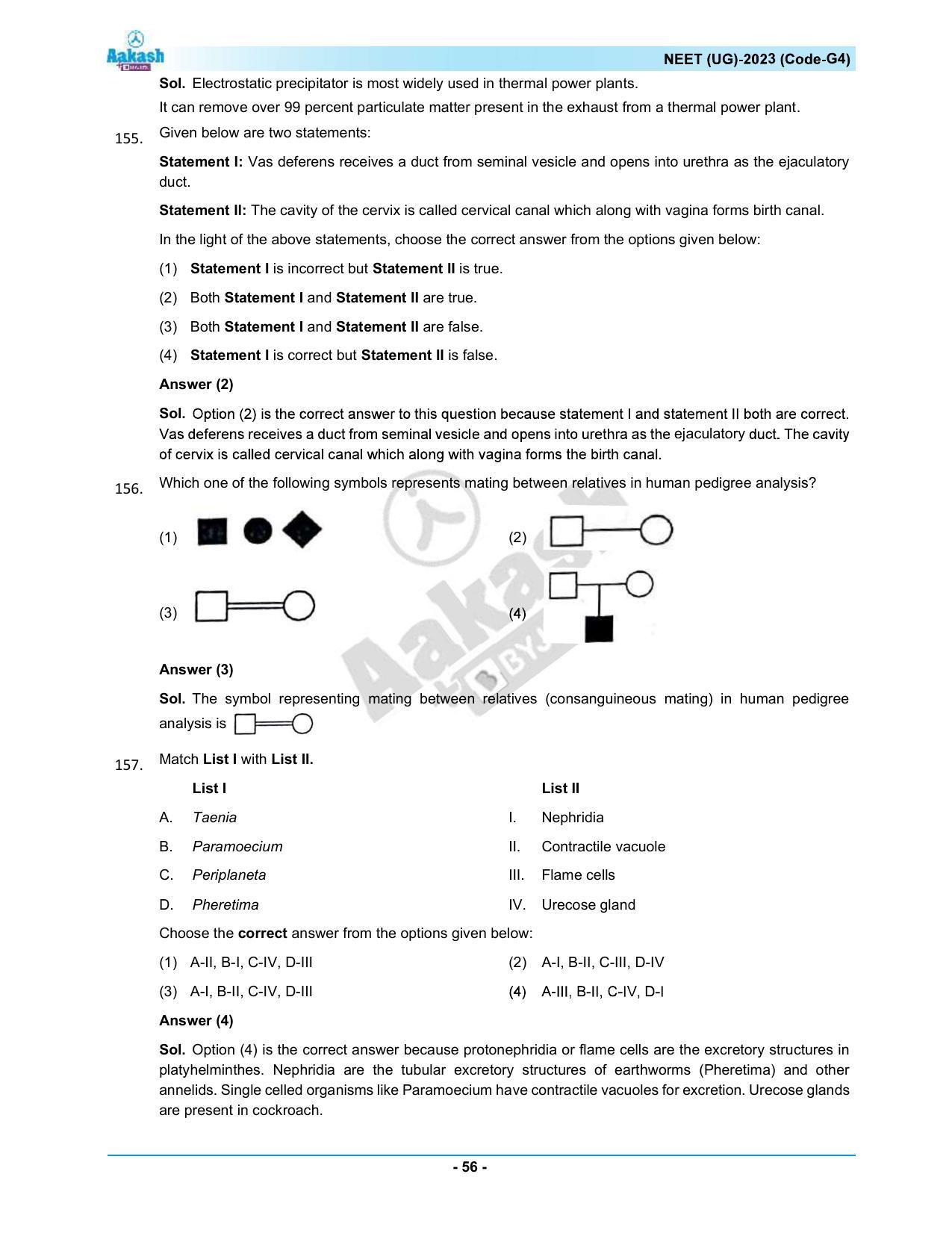 NEET 2023 Question Paper G4 - Page 56