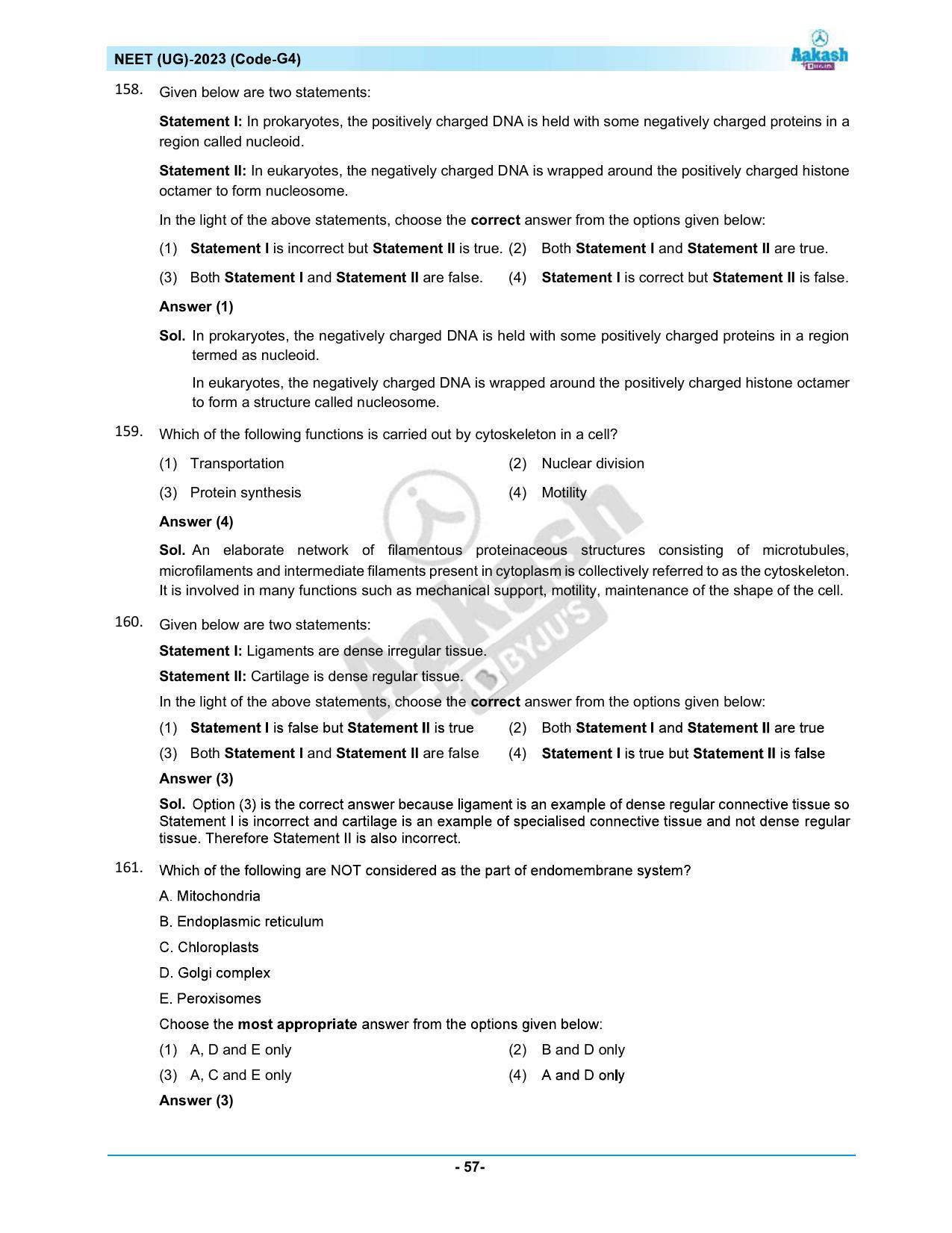 NEET 2023 Question Paper G4 - Page 57