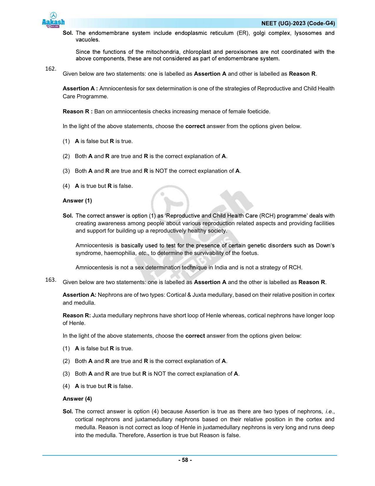 NEET 2023 Question Paper G4 - Page 58