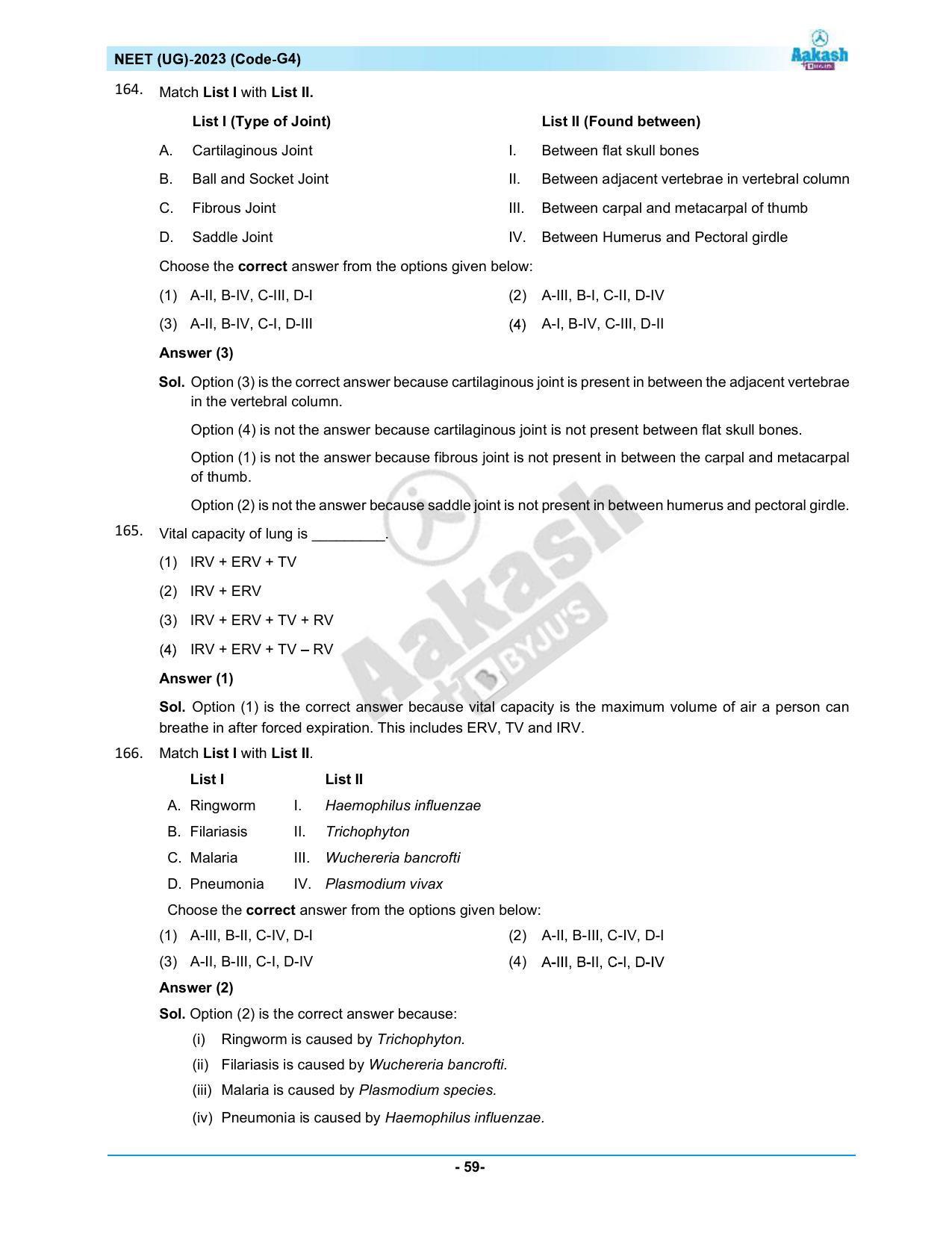 NEET 2023 Question Paper G4 - Page 59