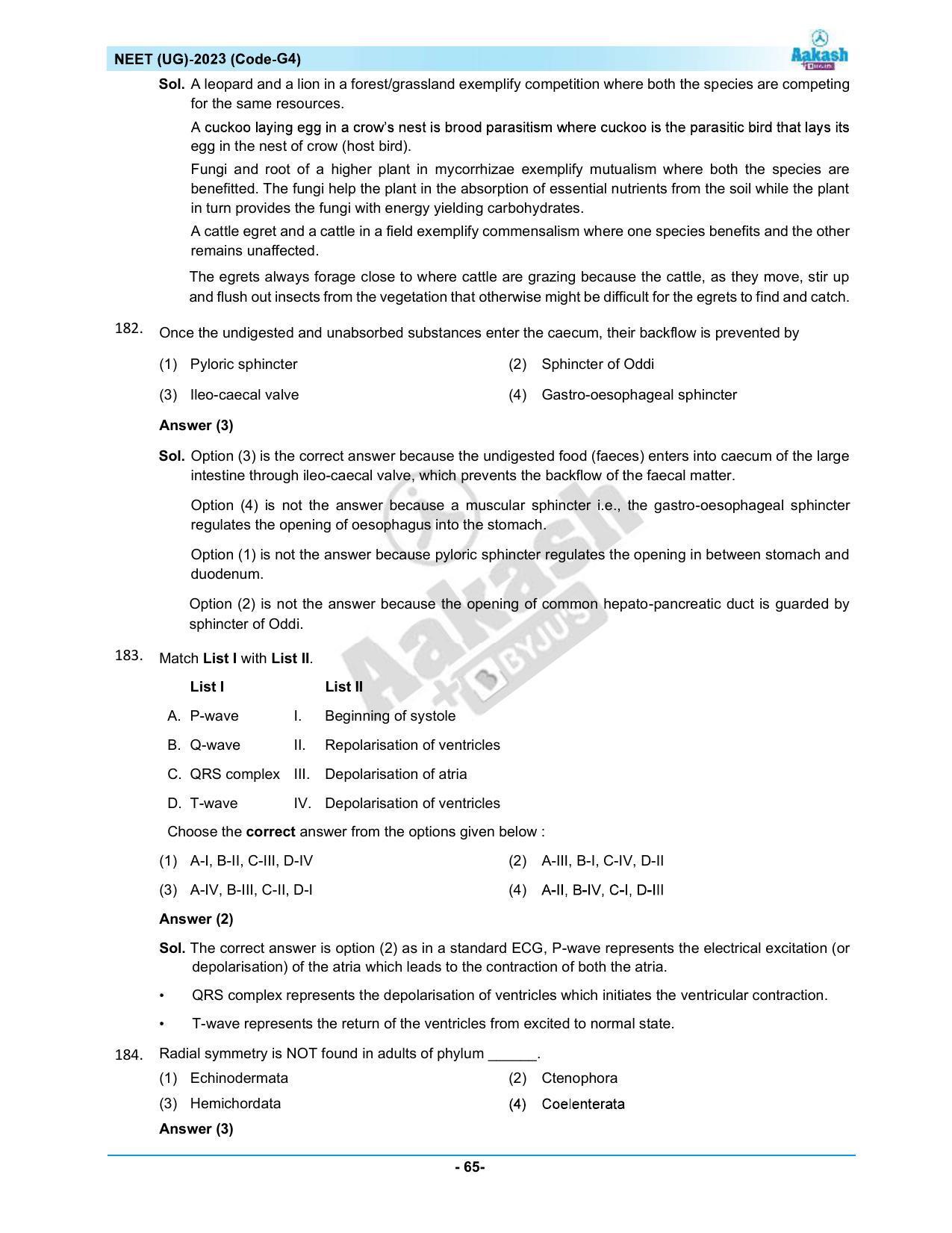 NEET 2023 Question Paper G4 - Page 65