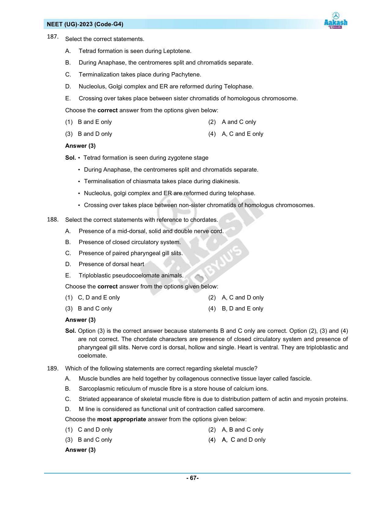 NEET 2023 Question Paper G4 - Page 67