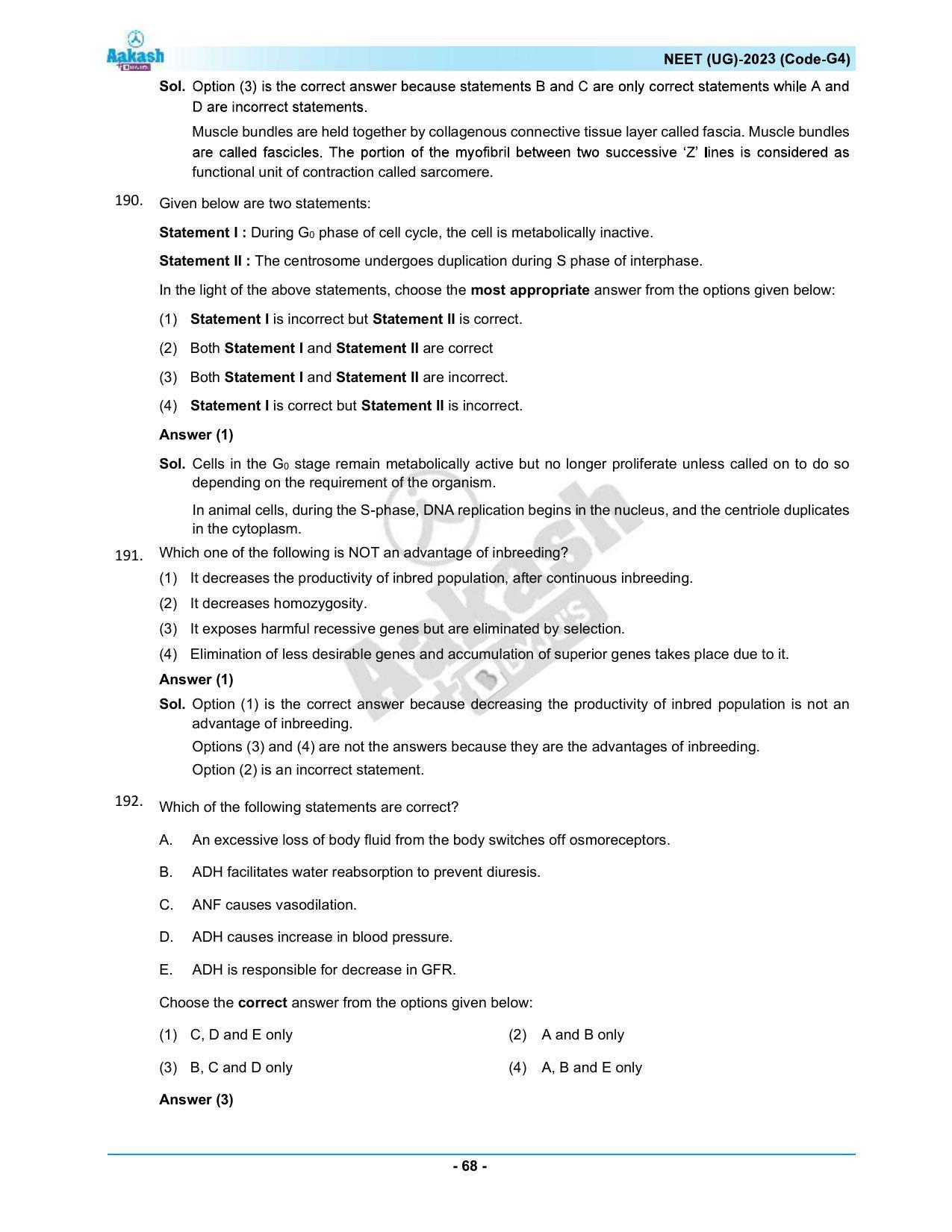 NEET 2023 Question Paper G4 - Page 68
