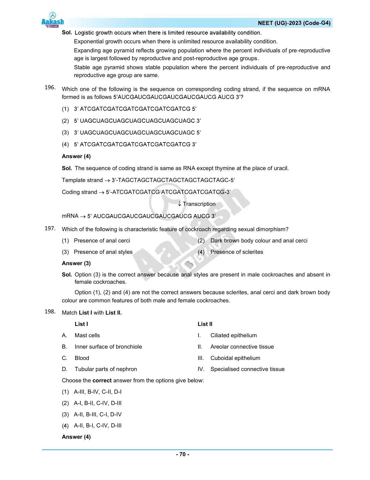 NEET 2023 Question Paper G4 - Page 70