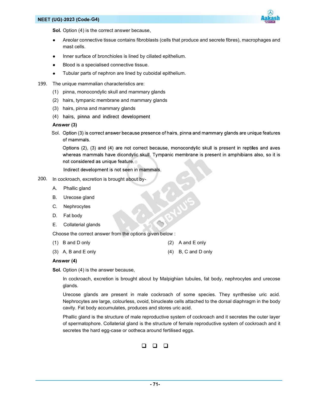 NEET 2023 Question Paper G4 - Page 71