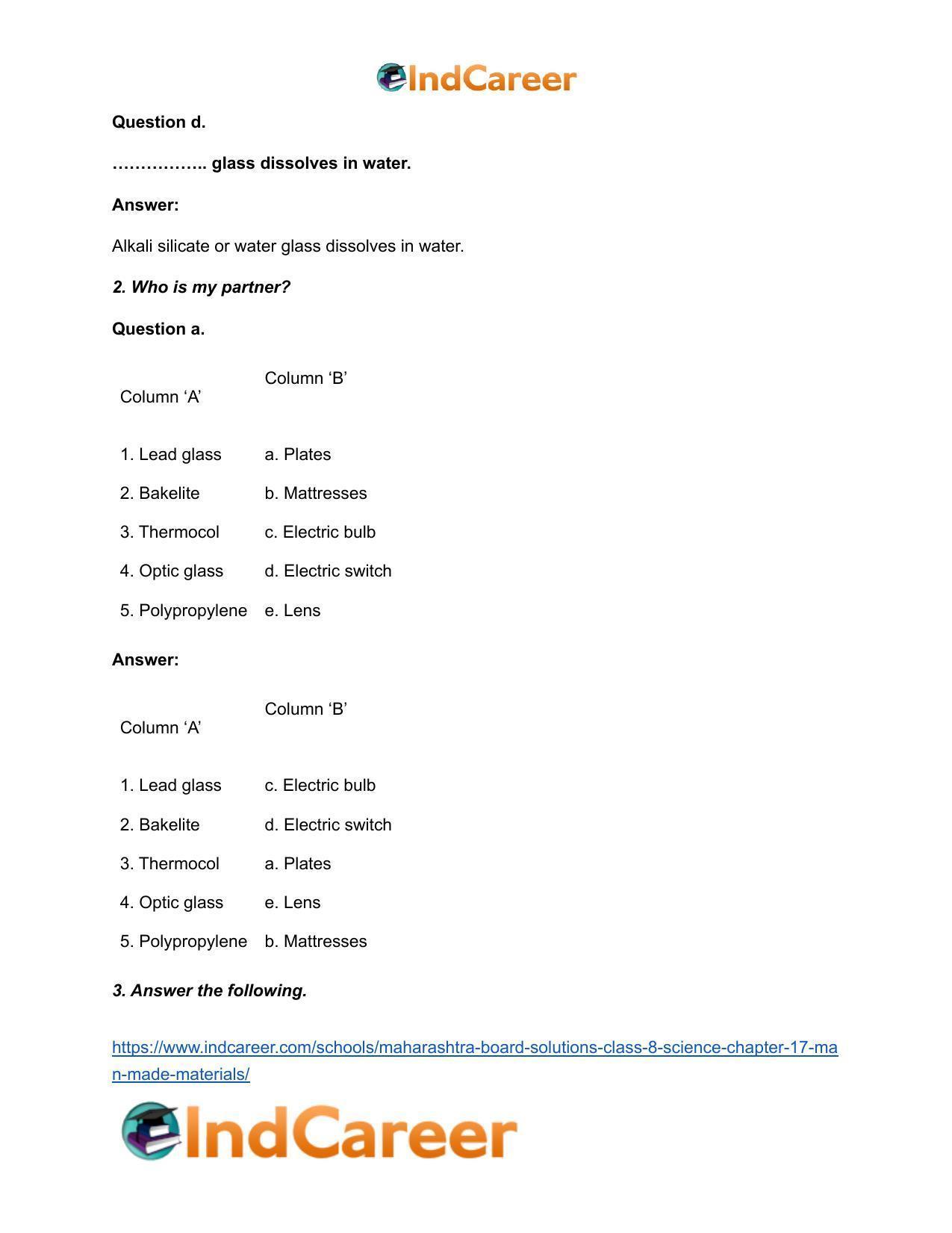 Maharashtra Board Solutions Class 8-Science: Chapter 17- Man-made Materials - Page 3