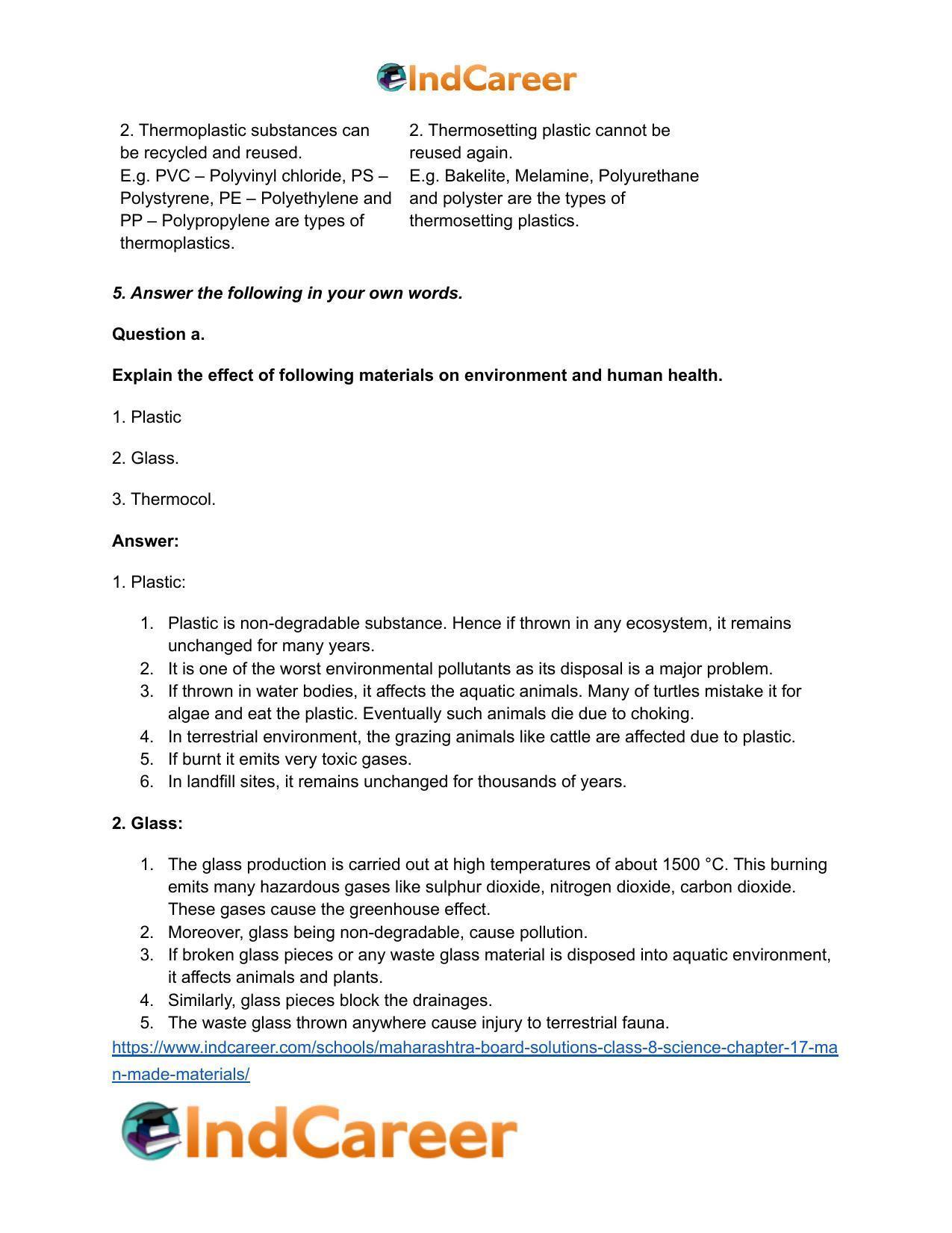 Maharashtra Board Solutions Class 8-Science: Chapter 17- Man-made Materials - Page 7