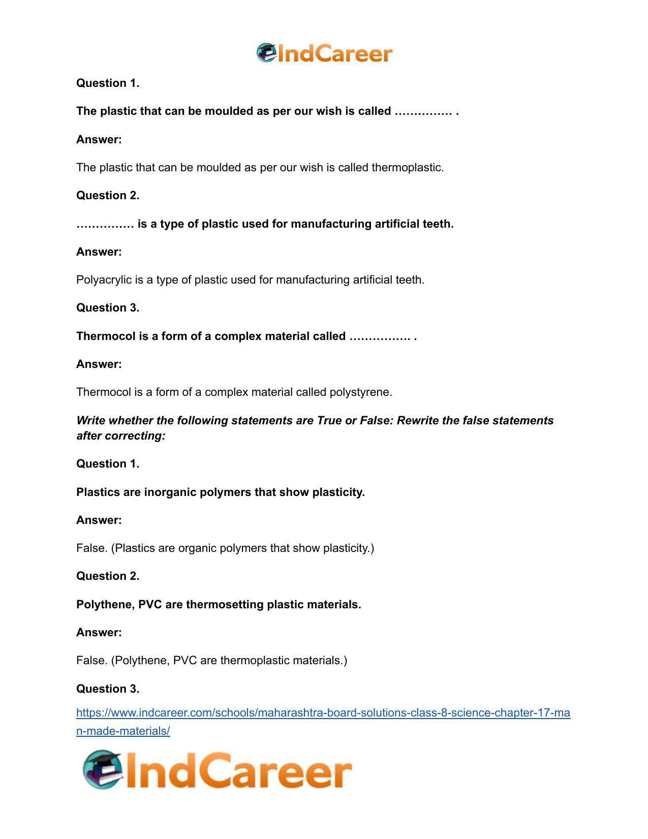 Maharashtra Board Solutions Class 8-Science: Chapter 17- Man-made Materials - Page 13