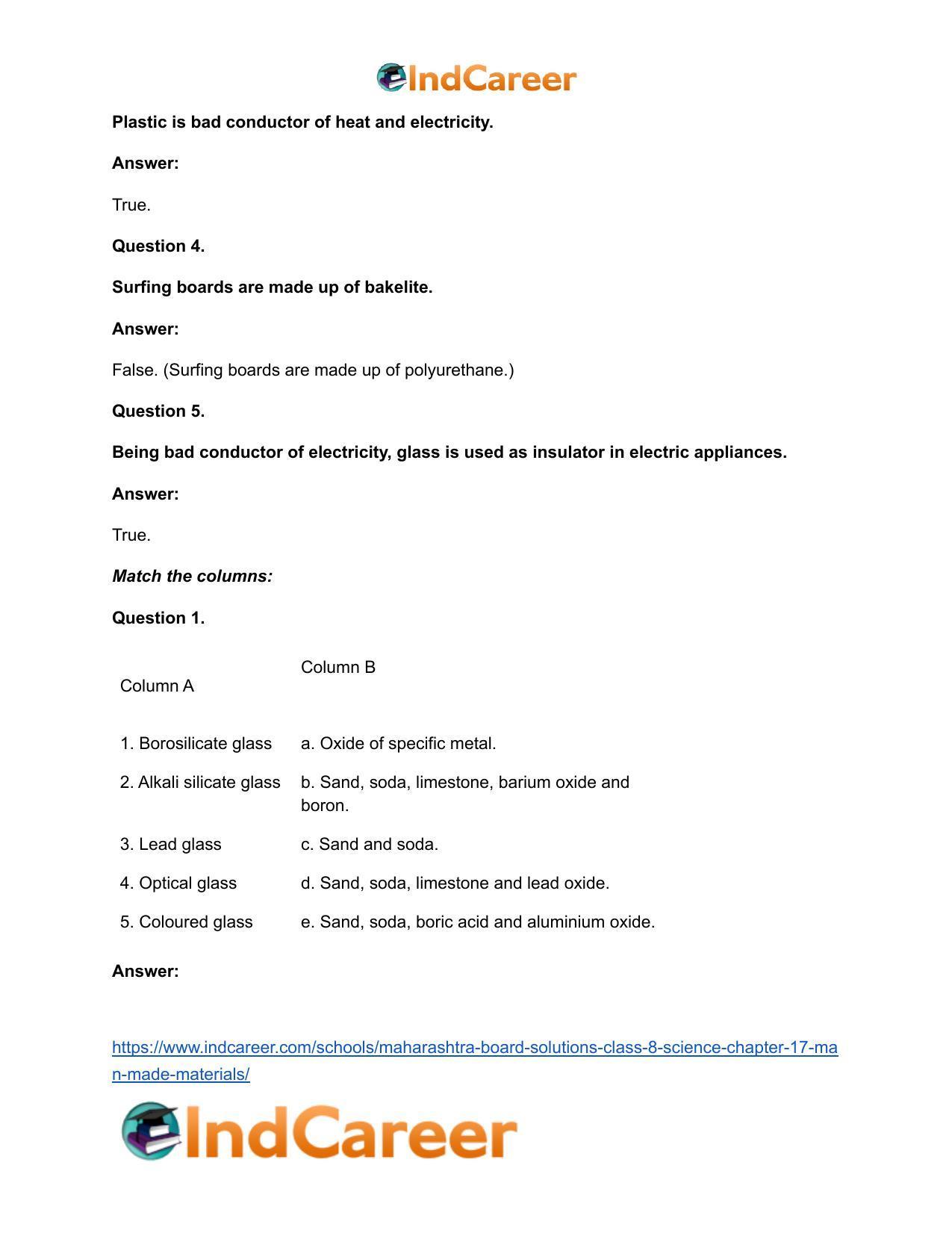 Maharashtra Board Solutions Class 8-Science: Chapter 17- Man-made Materials - Page 14