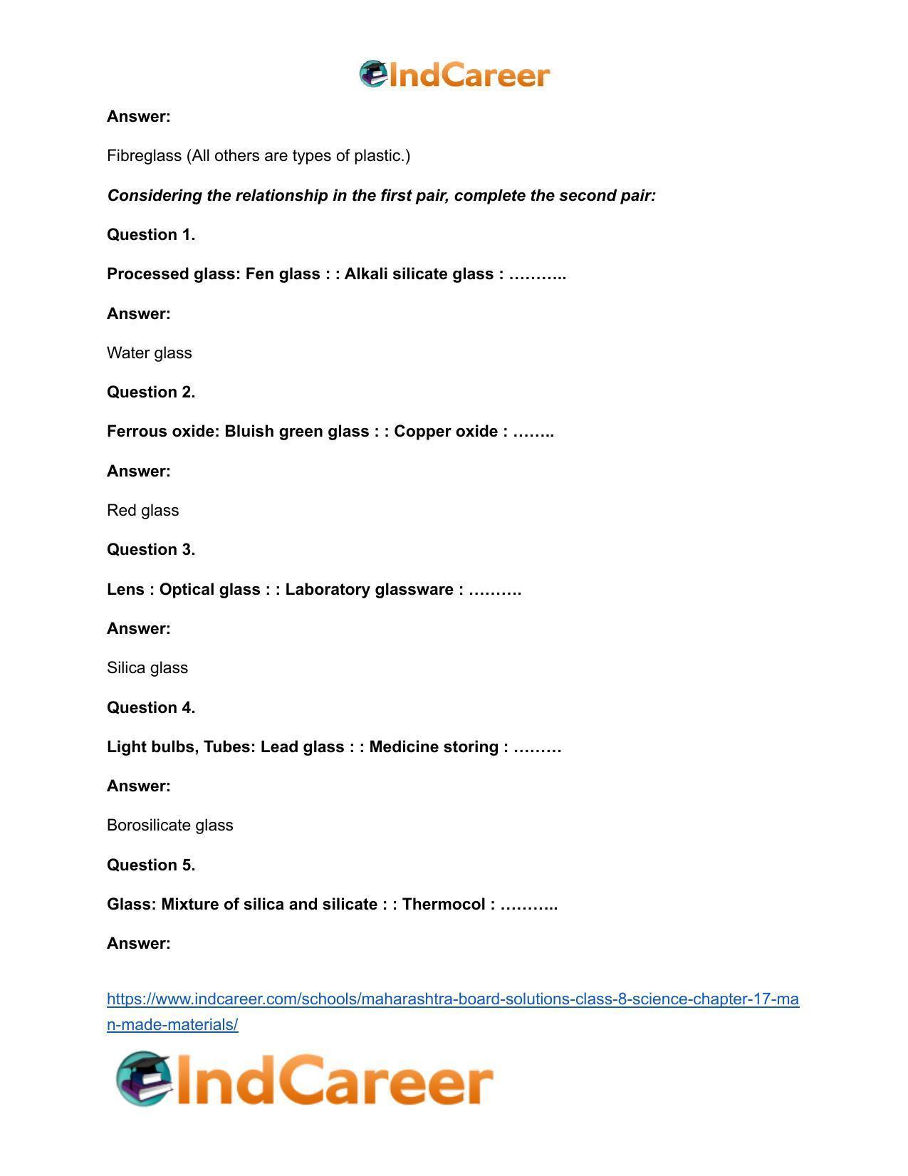 Maharashtra Board Solutions Class 8-Science: Chapter 17- Man-made Materials - Page 16