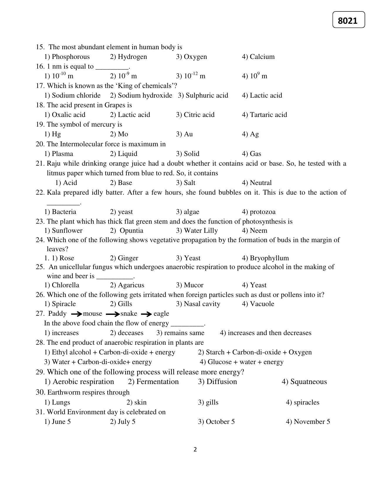 Puducherry NMMS 2020 Question Paper - Page 18