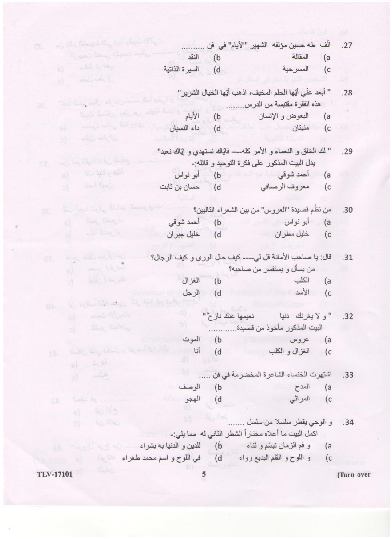 KUET 2023 M.A. Arabic Question Paper - Page 61