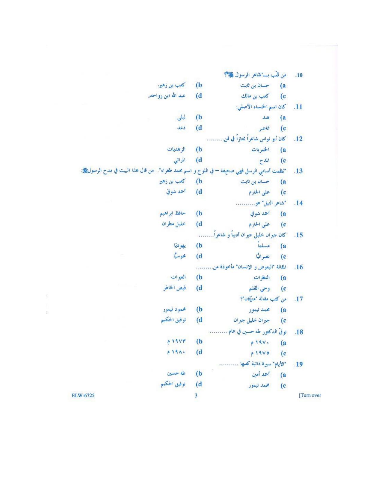 KUET 2023 M.A. Arabic Question Paper - Page 66