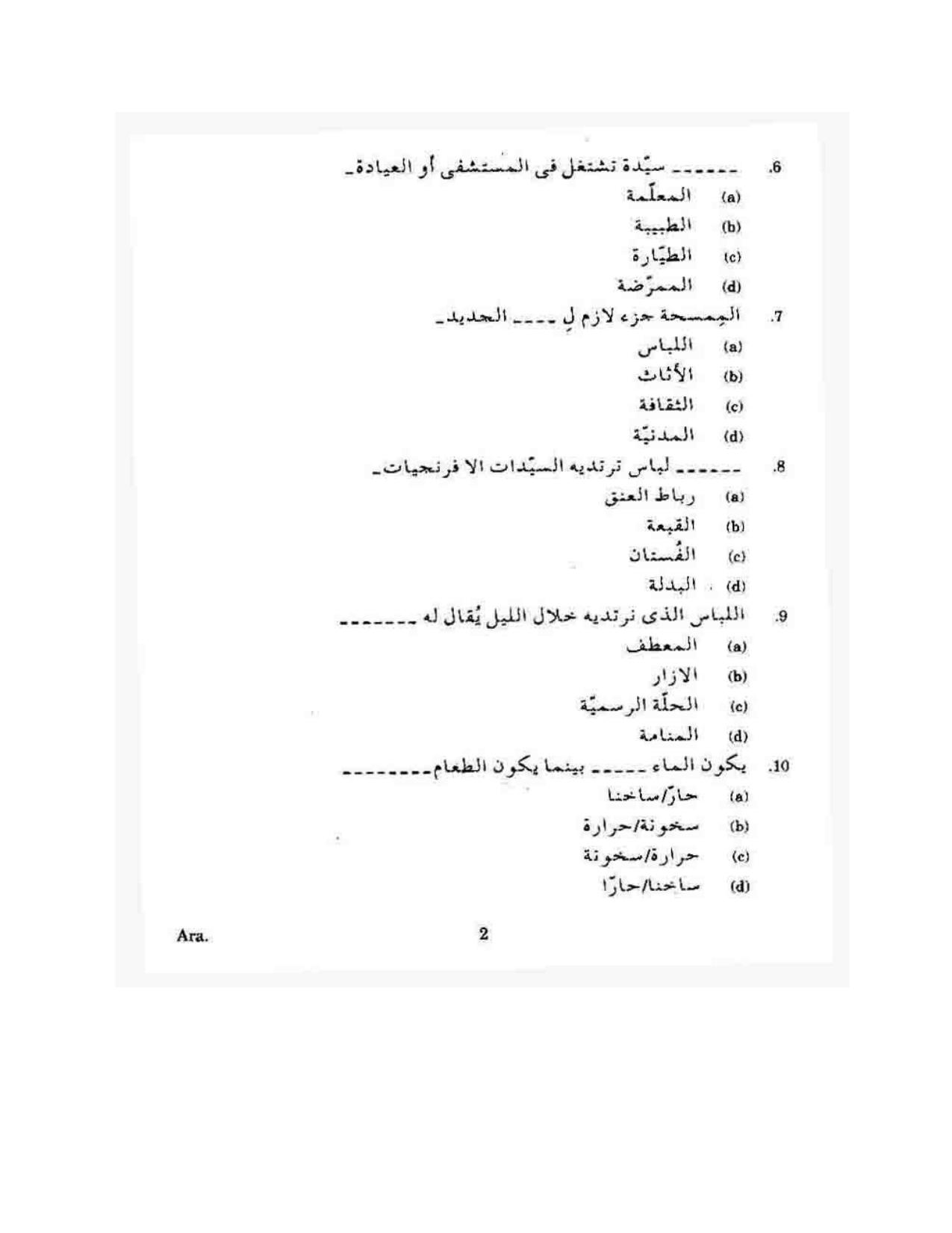 KUET 2023 M.A. Arabic Question Paper - Page 72