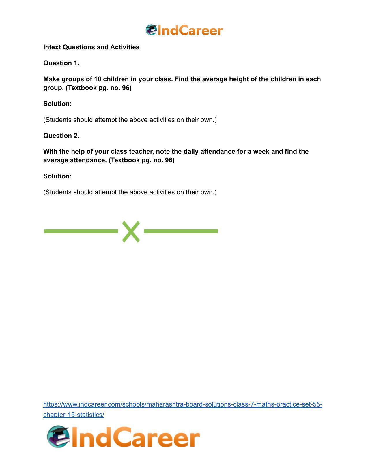 Maharashtra Board Solutions Class 7-Maths (Practice Set 55): Chapter 15- Statistics - Page 5