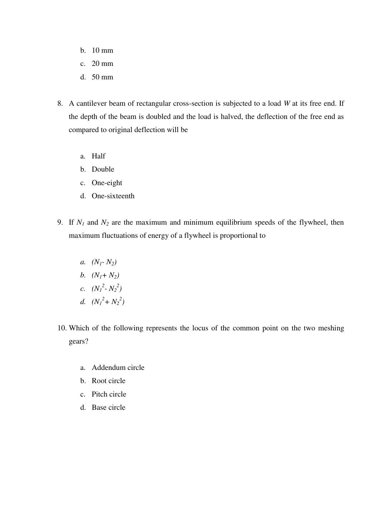 OJEE 2015 PGAT_MECH Question Paper - Page 3
