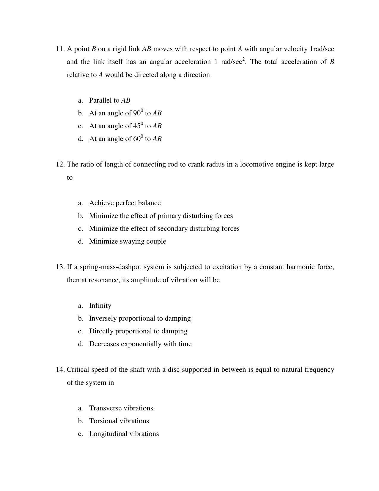 OJEE 2015 PGAT_MECH Question Paper - Page 4