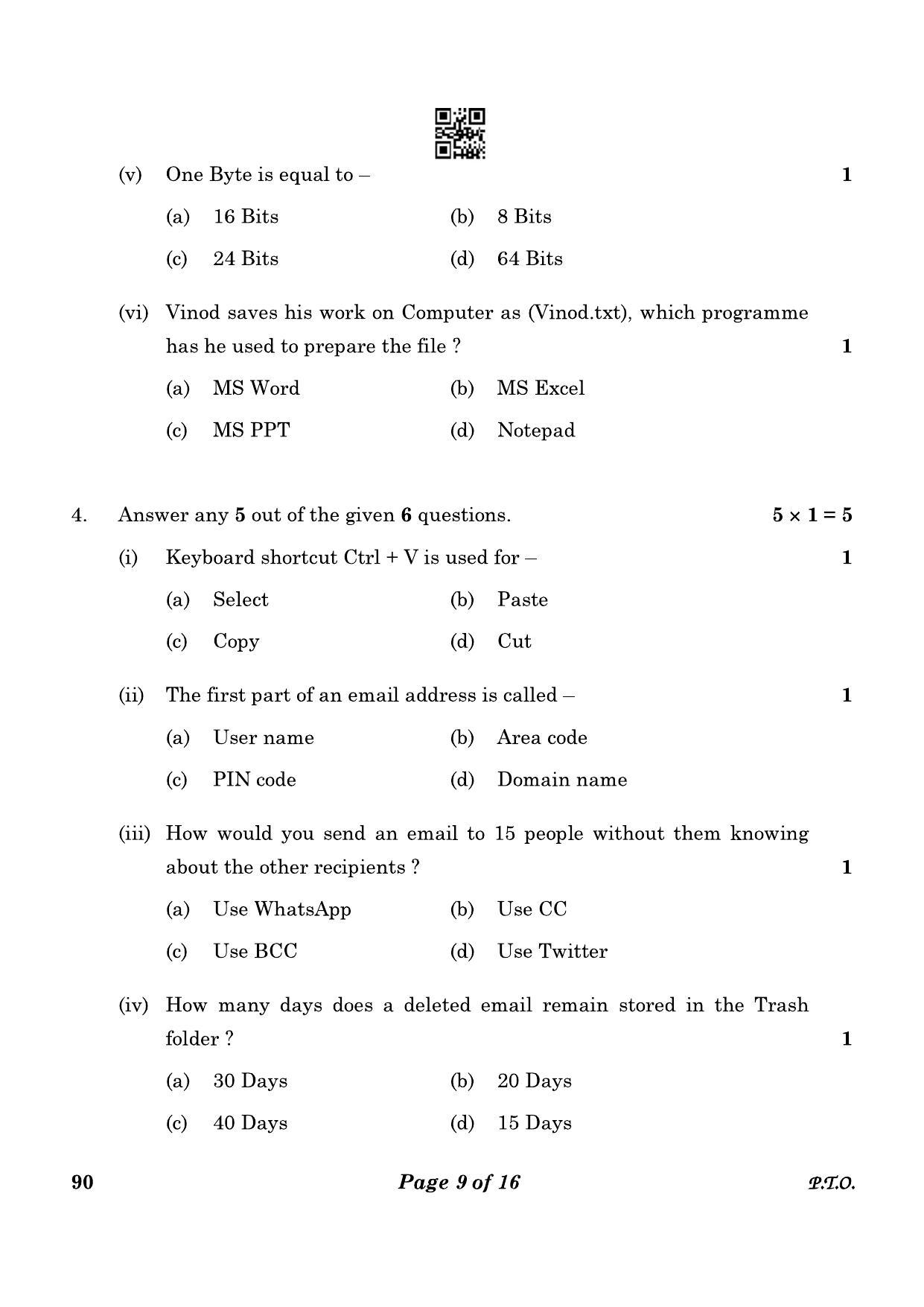 CBSE Class 10 90_Security 2023 Question Paper - Page 9