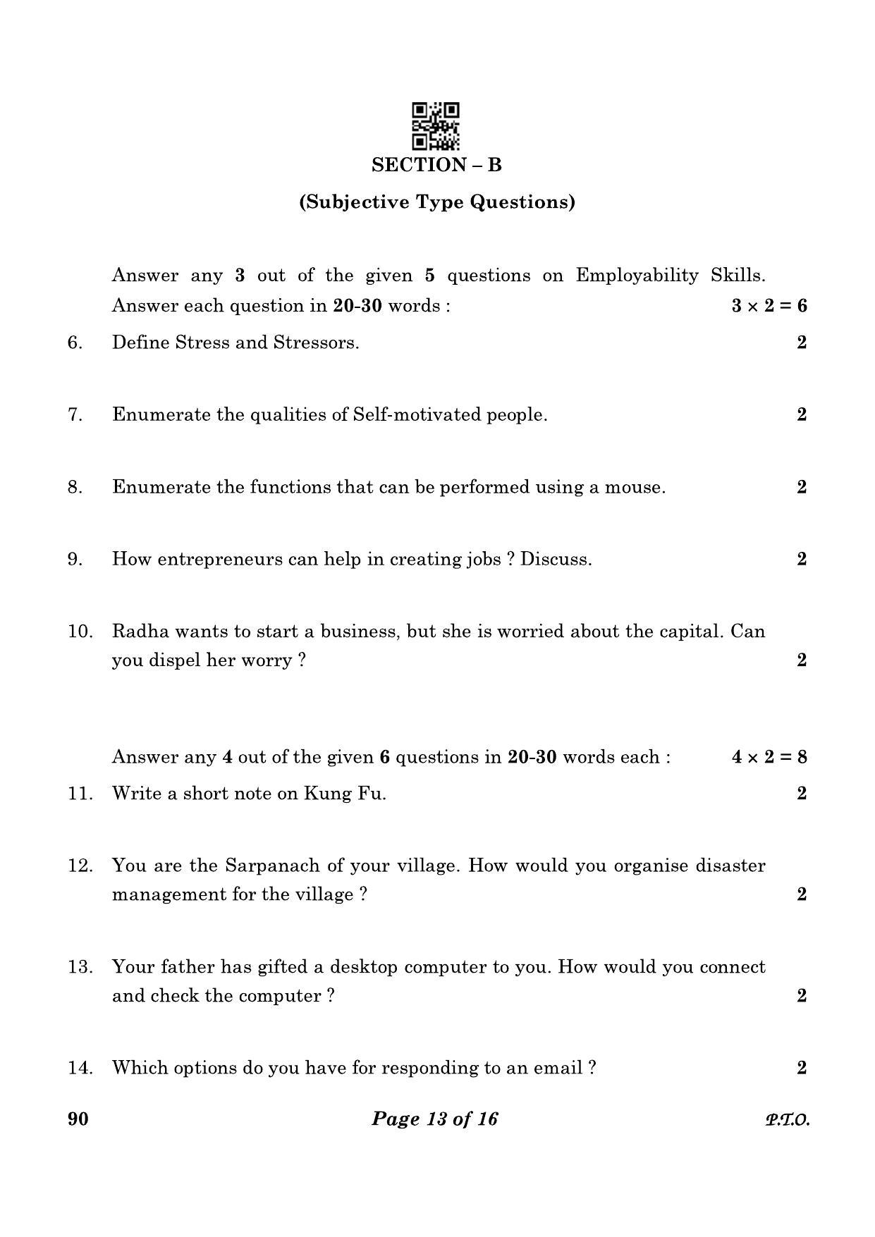 CBSE Class 10 90_Security 2023 Question Paper - Page 13