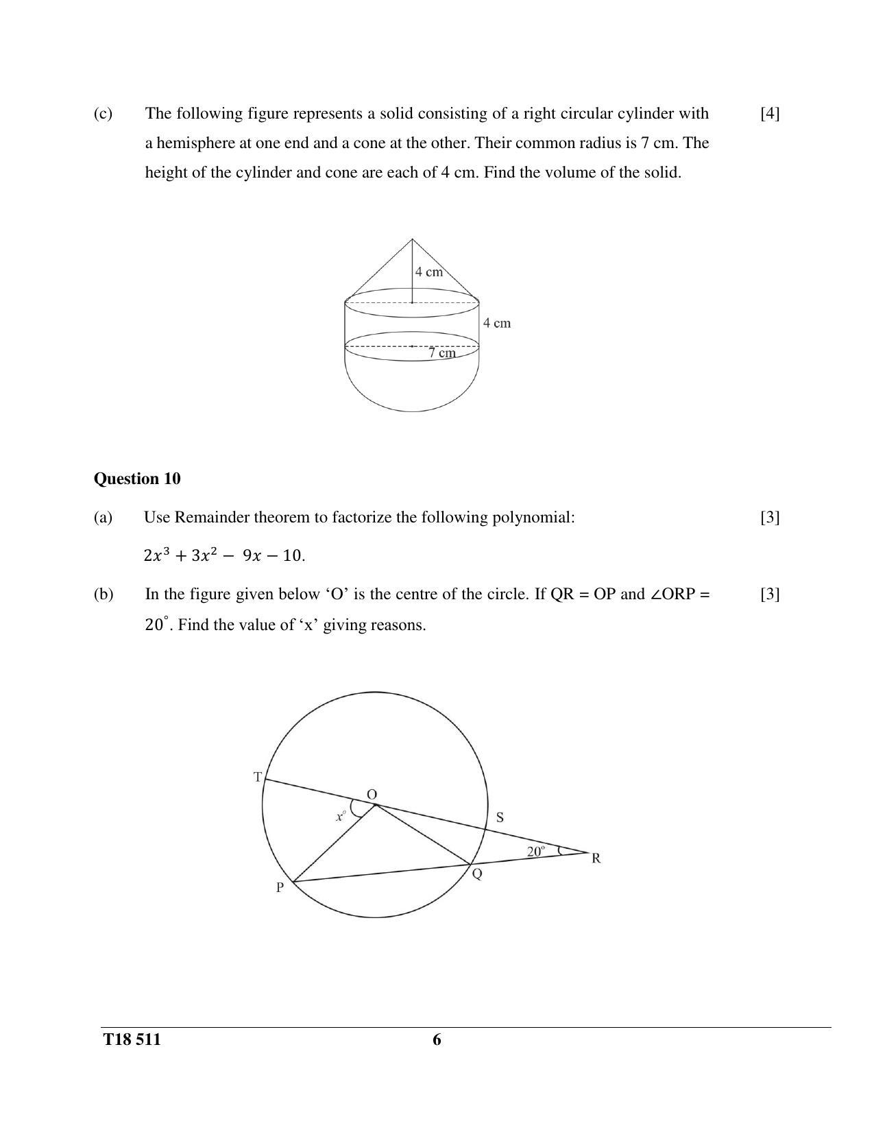 ISC Class 12 2018 Mathematics Question Paper - Page 6