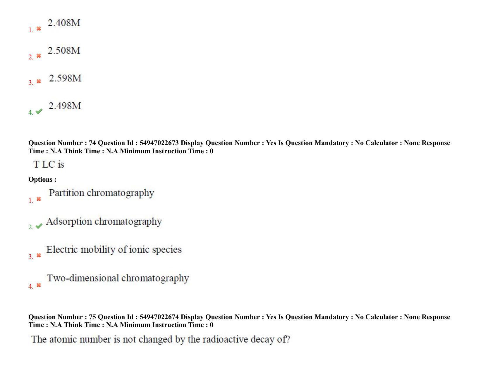 AP RCET 2022: Bio Chemistry-  17/10/2022 (Monday) Session-I Question Paper With keys - Page 54