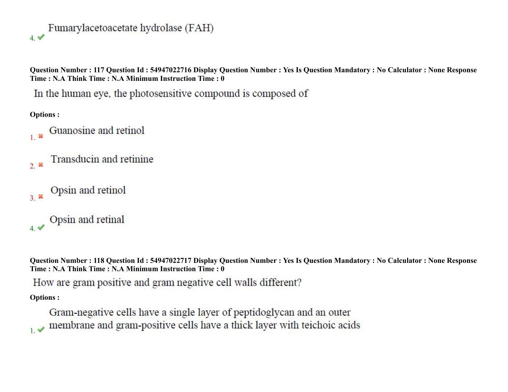 AP RCET 2022: Bio Chemistry-  17/10/2022 (Monday) Session-I Question Paper With keys - Page 78