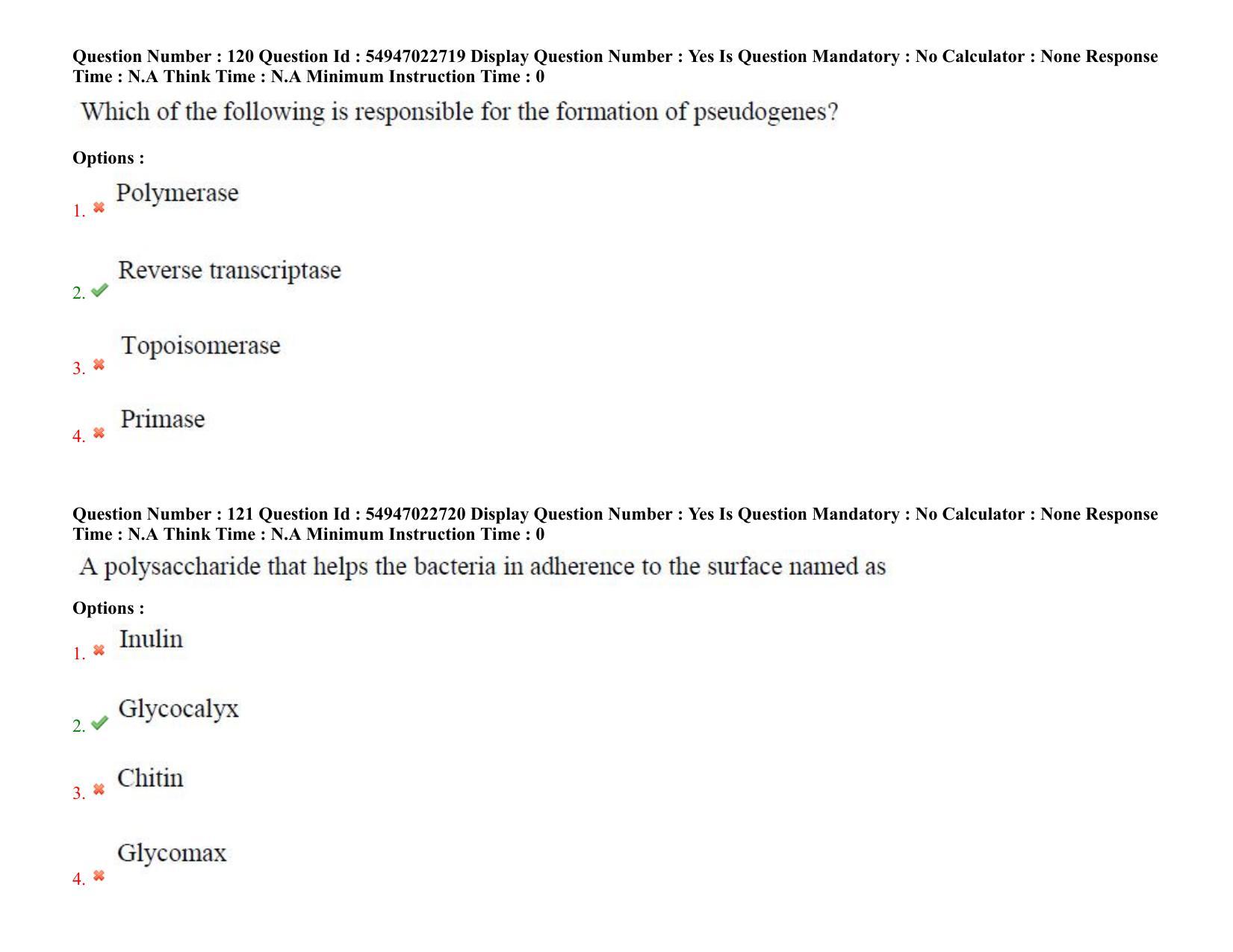 AP RCET 2022: Bio Chemistry-  17/10/2022 (Monday) Session-I Question Paper With keys - Page 80