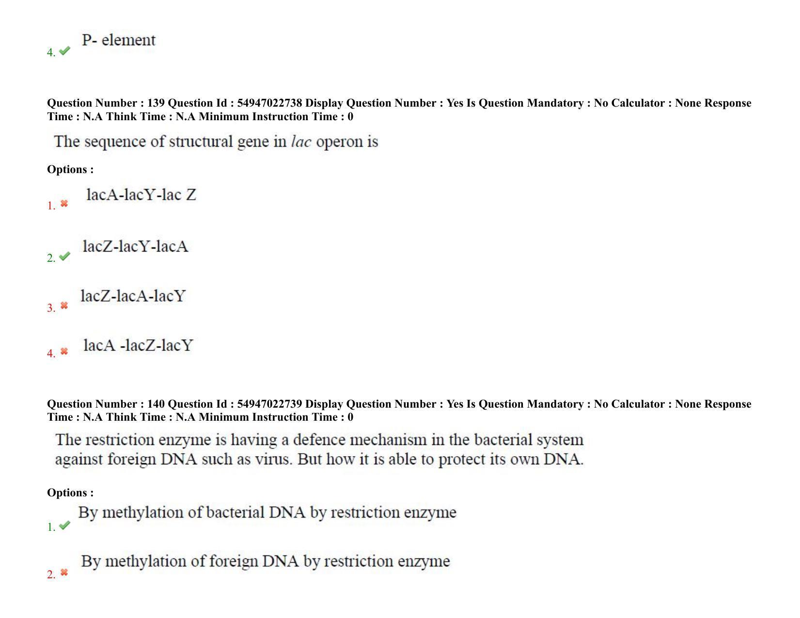 AP RCET 2022: Bio Chemistry-  17/10/2022 (Monday) Session-I Question Paper With keys - Page 91