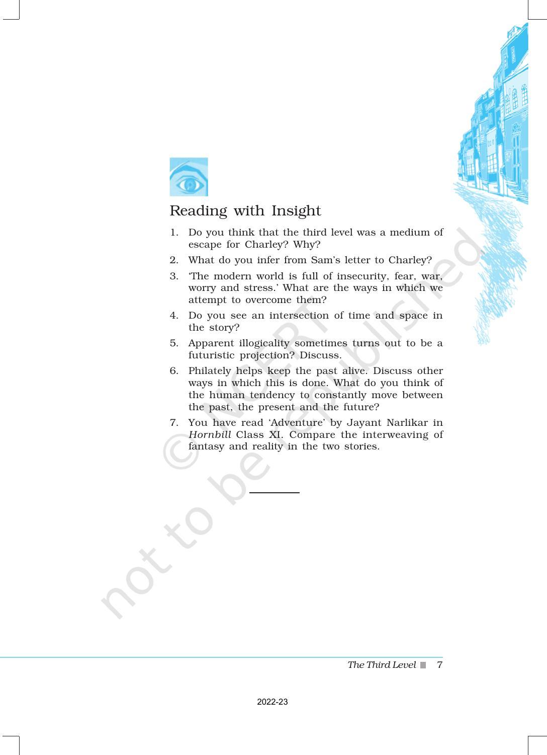 NCERT Book for Class 12 English Chapter 1 The Third Level - Page 7