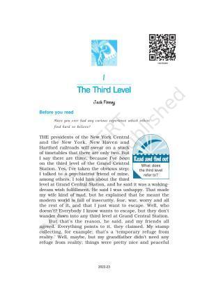 NCERT Book for Class 12 English Chapter 1 The Third Level