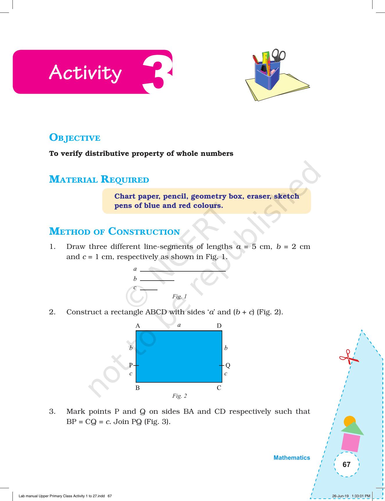 NCERT Laboratory Manuals for Class VI to VIII: Mathematics - Activities for VI to VIII (1- 27) - Page 5
