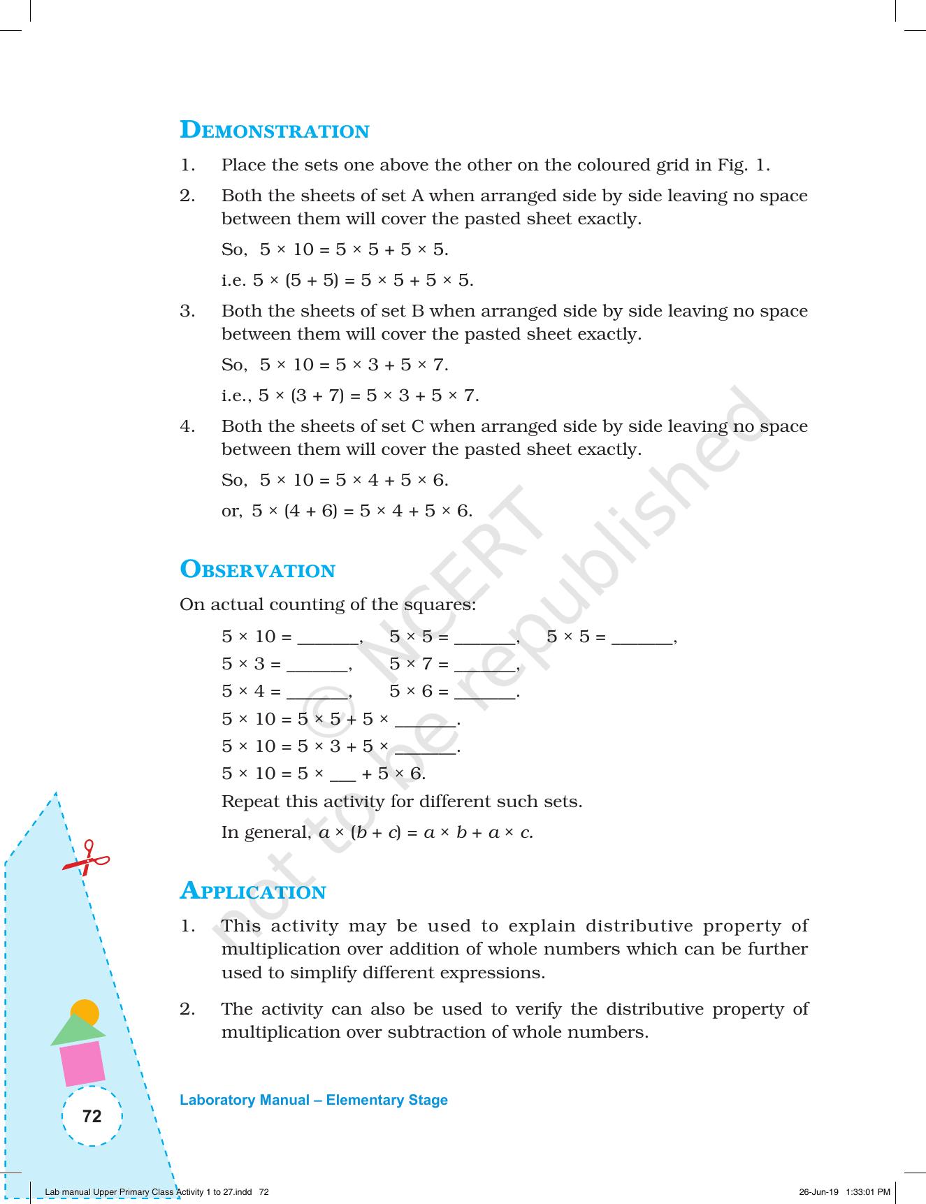 NCERT Laboratory Manuals for Class VI to VIII: Mathematics - Activities for VI to VIII (1- 27) - Page 10