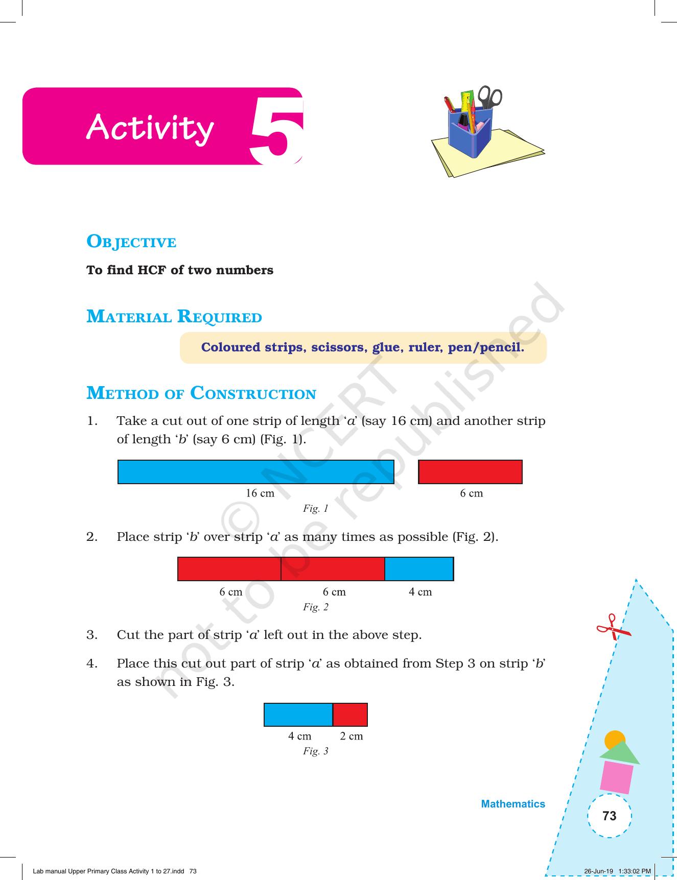 NCERT Laboratory Manuals for Class VI to VIII: Mathematics - Activities for VI to VIII (1- 27) - Page 11